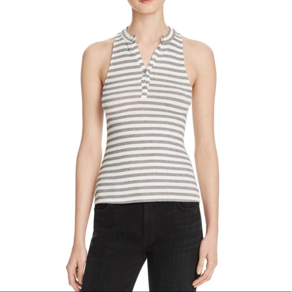 Project Social T Button Tank XS